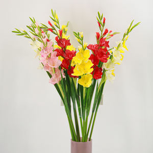 Flores de Gladiola de Gel Suave al Tacto Realista de Alta Calidad de 107 cm, al por Mayor, para Decoración de Halloween, Navidad, Bodas, Hoteles y Hogares - Product Image 2