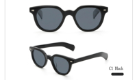 Lunettes de soleil unisexes en acétate Mazzucchelli de luxe certifiées CE UV400 polarisées confortables colorées durables lunettes de soleil rétro tendance