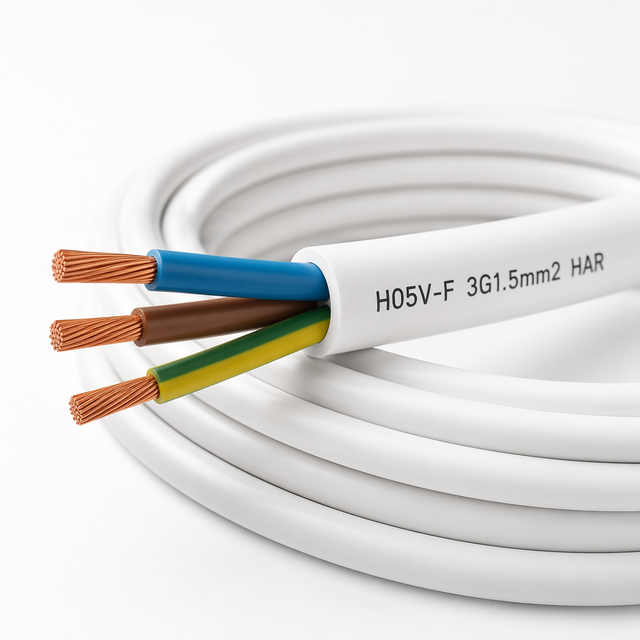 H05V-F Flexible Cable 300/500V PVC Insulated and Sheathed Multicore Copper Power Cord