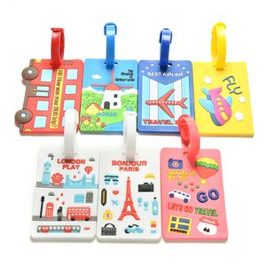Étiquette de bagage promotionnelle en gros AI-MICH, souvenir personnalisé en caoutchouc souple PVC, étiquette de bagage de voyage avec logo personnalisé - Product Image 1