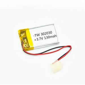 302030 3,7 v 130mah перезаряжаемые литий-полимерный аккумулятор для шахтовых ламп - Product Image 2