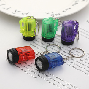 Wholesale Mini LED Flashlight Keychain Battery Powered LED Light Pendant for Keyring Craft Promotional Flashlight Gift