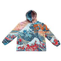 Sweat à capuche tissé de haute couture pour homme, doublé satin, épais et oversize, style Rapper Rod Wave, faible MOQ