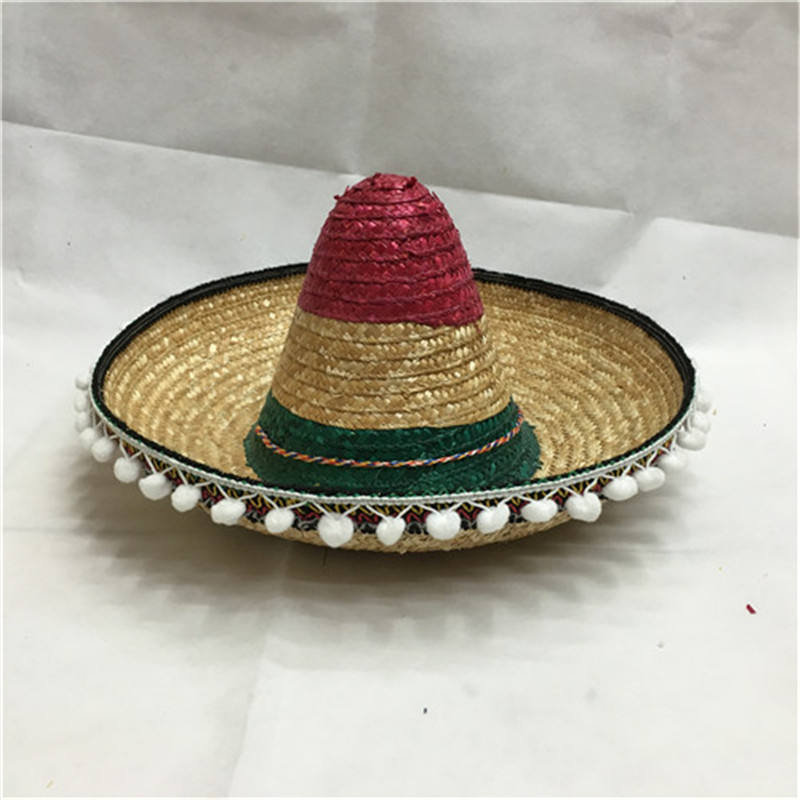 メキシコのソンブレロ帽子 大人のコスチューム フェスタ用 しぼり入り