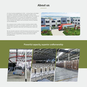 AJUNION - Juego de Muebles de Jardín de Lujo, Sofá Esquinero de Aluminio y Madera, en Forma de L, para 5 Personas - Product Image 2