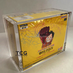 Boîte de rangement en acrylique pour booster box One Piece TCG : The Time of Battle Booster Box (OP-16) avec couvercle magnétique - Product Image 1