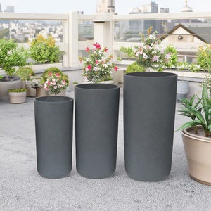 Direct chinois usine moderne minimaliste grand cylindre Fiberclay Pot de <span class=keywords><strong>fleur</strong></span> <span class=keywords><strong>support</strong></span> pour la plantation intérieure/extérieure - Product Image 3