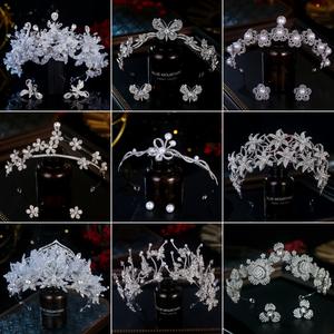 มงกุฎเจ้าสาวคุณภาพสูงจากโรงงานขายส่ง ประดับมุกหวานและผีเสื้อ ชุดเครื่องประดับงานแต่งงาน อุปกรณ์ถ่ายภาพ มงกุฎเจ้าหญิง - Product Image 2