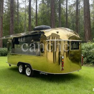 American Standard Chariot mobile entièrement équipé pour camion de restauration Chariots de vente de nourriture avec cuisine à vendre - Product Image 3