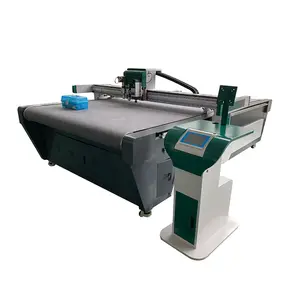 Caja de pastel con cámara CCD, cortador cnc, máquina de corte láser de papel de corcho, máquina cortadora de caja de patrón CNC automática