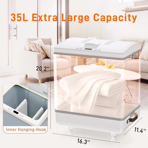 Máy sấy và làm nóng khăn tắm di động cao cấp 35L, giá phơi khăn điện gấp gọn có chức năng làm ấm khăn cho bé, trẻ em và gia đình - Product Image 4