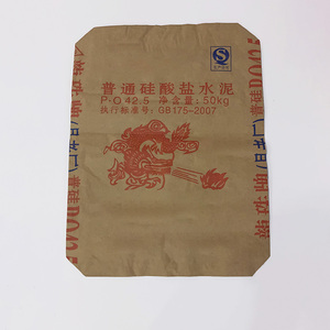 Sac vide en papier kraft personnalisé 10kg 25kg sac en papier valve sac en papier kraft en ciment - Product Image 2