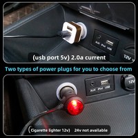 Luz Ambiental LED para el Interior del Automóvil, Controlada por Voz, con Ritmo Musical Colorido, Instalación con Encendedor de Cigarrillos de Silicona