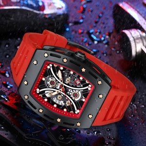 Reloj นาฬิกาควอทซ์ผู้ชายลำลองสายซิลิโคนหน้าปัดสี่เหลี่ยมลายโฟกัสขนาดเล็ก MF 0420g - Product Image 6
