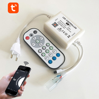 Contrôleur de variateur de lumière LED monochrome Tuya Wifi 110V 220V pour bande LED avec télécommande IR RF 2.4G