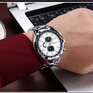 CURREN 8023 Montre Homme Rosra Montres Business en Acier pour Hommes Cadran Décoratif Montres Sport à Quartz Prix Abordables - Product Image 2