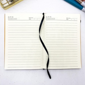 Prix <span class=keywords><strong>de</strong></span> gros, carnet A5 en cuir PU souple, fournitures scolaires, planificateur, logo personnalisé imprimé avec bande élastique - Product Image 5