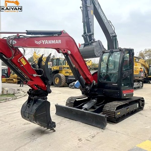 Excavatrice sur chenilles d'occasion de 8 tonnes YANMAR VIIO80 avec moteur et pompe d'origine en vente - Product Image 3