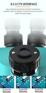 携帯電話修理用操作顕微鏡蛍光顕微鏡三眼顕微鏡新製品RF47050TV黒と緑 - Product Image 6