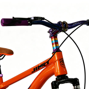 Vélo de montagne pour enfants de 18, 20 et 22 pouces pour garçons et filles, orange, VTT avec freins à disque doubles et fourche à suspension avant - Product Image 3