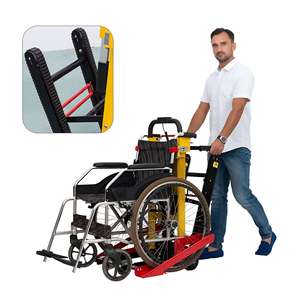 手動車椅子を階段で持ち上げるトロリーポータブル電動階段クライマーカート式 - Product Image 3