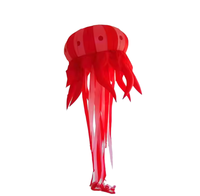 Décoration géante gonflable en forme de méduse, éclairage LED couleur, ventilateur intégré, batterie au lithium, étanche, résistante au soleil, durable
