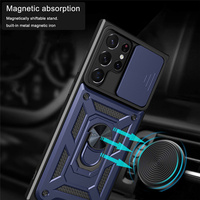 Funda con soporte magnético para Huawei P60 P40LITE Pura 70 60Pro Ultra P50 Y9A Y8 Y7 Nova 9 13 Y72 Y91, funda protectora para cámara deslizante