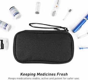 CUSTOM Insulin <b>Cooler</b> Travel Case, Double Layer Large Capacity Case TSA Approved Ice Pack for Insulin Pens Diabetic Supplies - Product Image 2