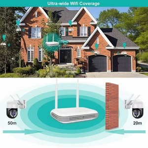 Nuevo Kit de Cámara IP Inalámbrica WiFi PTZ de 4 Canales con Cámara Domo de 4MP, CCTV H.265+, Tarjeta <span class=keywords><strong>SD</strong></span> y Audio Bidireccional (2022) - Product Image 6