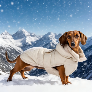 Chaqueta de Lujo de Invierno para <span class=keywords><strong>Perro</strong></span> para Todo Clima Abrigo Acolchado <span class=keywords><strong>Impermeable</strong></span> para Mascota para <span class=keywords><strong>Perro</strong></span> <span class=keywords><strong>Salchicha</strong></span> Teckel Dachshund de Poliéster - Product Image 2