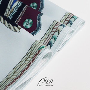 Modello di testa di cavallo personalizzato stile creativo per adulti sciarpa quadrata in poliestere accessori alla moda per le donne - Product Image 5