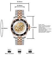 2024 personalizar marca de lujo Pogue Pepsi bisel mecánico automático relojes cronógrafo raro vintage reloj para hombre