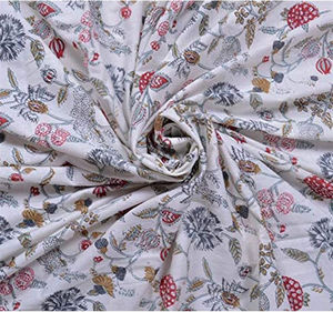 Waterproof <strong>Hippy</strong> Floral Digital Printing Custom <strong>Dress</strong> Designer Boho Print Stretch <strong>Uk</strong> Spandex Jacquard Cotton Jersey Boho Fabric - Product Image 1