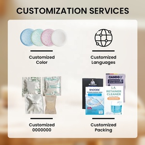 Comprimés effervescents nettoyants pour prothèses dentaires – Nettoyage rapide en 3 minutes, antibactérien, élimination des odeurs, blanchiment des dents – 90 unités - Product Image 2