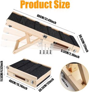 Escaleras portátiles para mascotas Rampa plegable para perros pequeños Rampa para perros para sofá - Product Image 4
