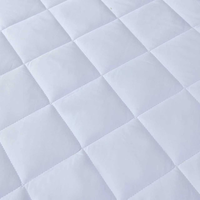 Surmatelas en mousse à mémoire de forme de luxe King Size, doux, lavable en machine, blanc, protège-matelas, housse de matelas à poche profonde