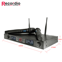 GAW-L540 Microphone professionnel sans fil UHF 100M Distance de travail 80M Microphone sans fil pour scène de conférence KTV