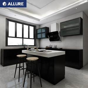 ตู้ครัวไฟเบอร์กลาส Allure สำหรับส่งออก ราคาถูกจากจีน ผลิตตามสั่ง ทนทาน ทันสมัย พร้อมก๊อกน้ำสแตนเลส ตู้ติดผนัง E0, E1 - Product Image 3