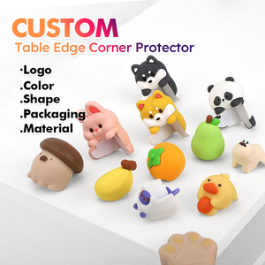 MOQ 3000 pièces – Protection d'angle en silicone souple, sans BPA, écologique, en forme de fruits, pour la sécurité des bébés, protection de bord de table, diverses formes - Product Image 2