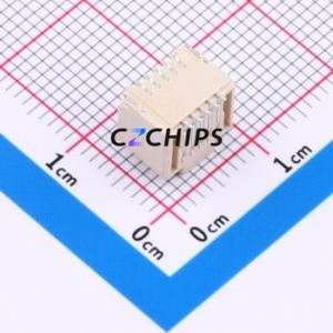 HC-SHB-2*5PWT-05 Wire-to-Board Pin Header SMD,P=1mm,Horizontal Mount Connector 2x5P 1mm Horizontal Mount 10P - Product Image 2