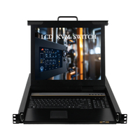 Commutateur KVM Axtron AX-2104HD 4K HD 60Hz 1080p 1U à montage en rack, 4 ports, contrôle OSD, tiroirs LCD 17,3-18,5 pouces, garantie 5 ans (en stock)