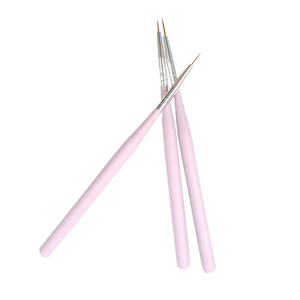 Pinceau à poils en nylon avec manche en bois pour nail art, pinceau de précision pour peinture au gel, outils de dessin professionnels pour manucure - Product Image 3