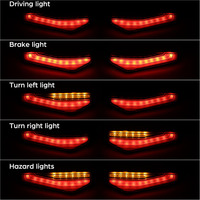 Feu arrière LED TCMT pour sacoches Harley Road Glide Street Glide 2024-2026 CVO 2023-2026 avec clignotants de freinage