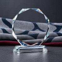 Hypercrafts Trofeo cristal award verre blanc bon marché événements sportifs Souvenirs K9 plaque de cristal trophée de récompense en verre