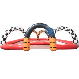 Pista de Carreras de Autos de Choque Inflable Personalizada para Exteriores, Pista de Carreras de Go Karts Inflable para Negocios de <span class=keywords><strong>Alquiler</strong></span> - Product Image 3