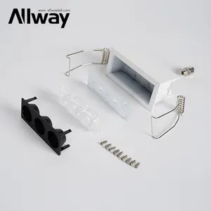 Allway Hot Selling Waterdichte Dimbare Vierkante Grille Licht Frame 8 15 24 W Lineaire Led Down Light Fittings