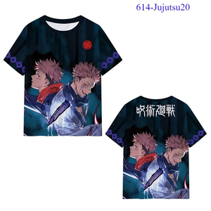 43 Estilos de Camisetas de Anime Jujutsu Kaisen (JJK) con <span class=keywords><strong>Itadori</strong></span> Yuji, Gojo Satoru y Geto Suguru, en Material de Seda de Leche, para Mujeres, Hombres y Niños - Product Image 3