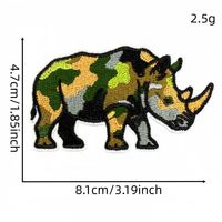 Écussons brodés personnalisés camouflage animaux sauvages, thermocollants ou à coudre, pour vêtements, sacs, chapeaux, décoration extérieure