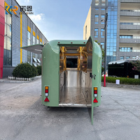 Remorque alimentaire mobile pour café, boissons et desserts, remorque de restauration compacte personnalisée avec frein à essieu unique
