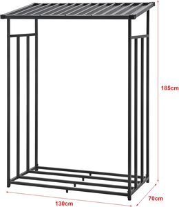 Hot Selling Metal <b>Firewood</b> Rack & <b>Log</b> Holder Stand Classic Style Rectangle Shape Powder Coated Finish Mail Order Packing - Product Image 3